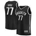 MATTH B.Nets #77 Ben Saraf  Black Fast Break Replica Jerseys - Icon Edition