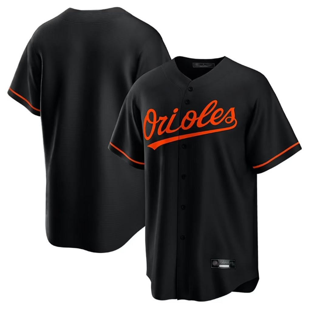 MATTH B.Orioles Black Home Game Blank Player Stitched Jerseys