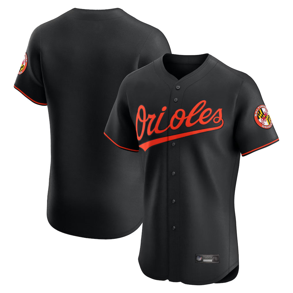 MATTH B.Orioles Black Limited Elite Home Game Blank Player Stitched Jerseys