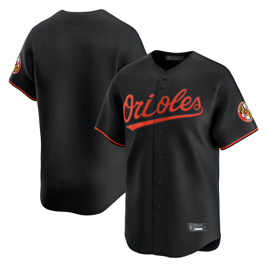 MATTH B.Orioles Black Limited Home Game Blank Player Stitched Jerseys