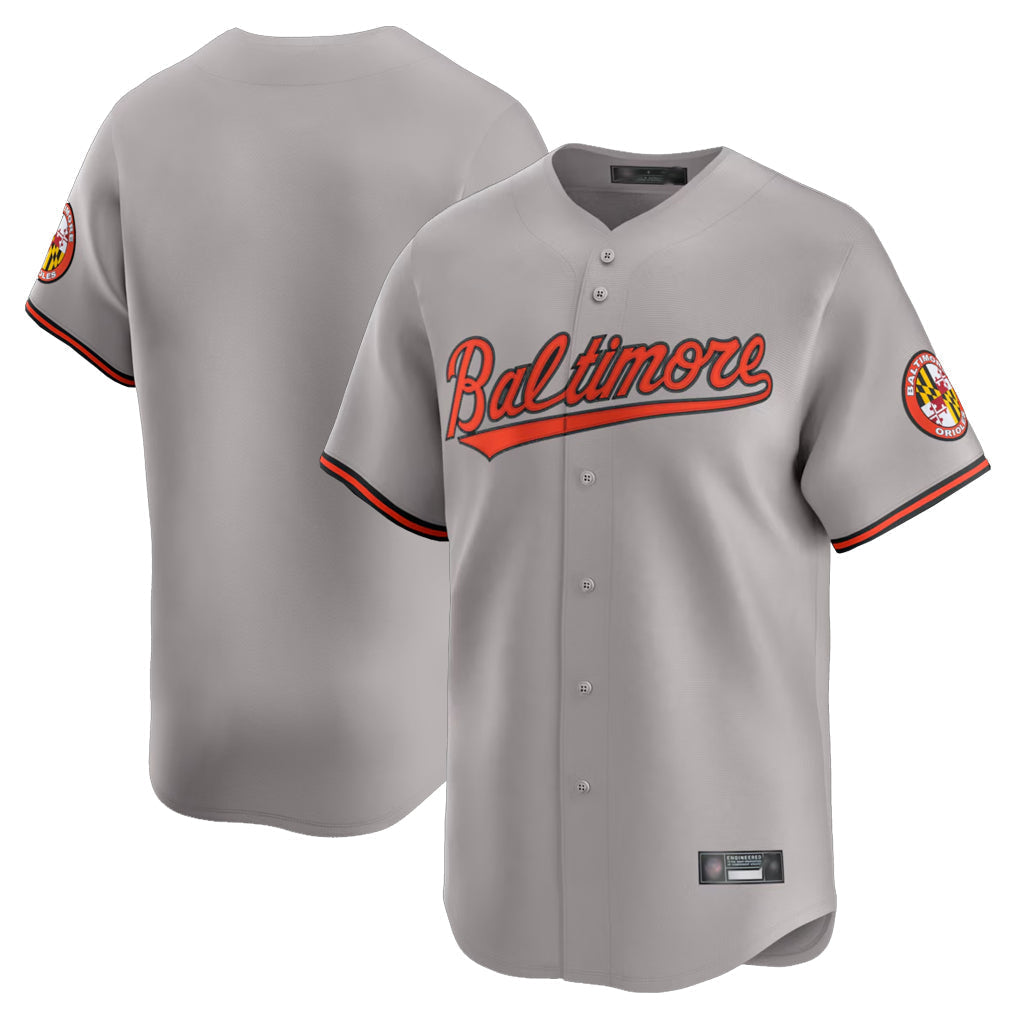 MATTH B.Orioles Gray Limited Home Game Blank Player Stitched Jerseys