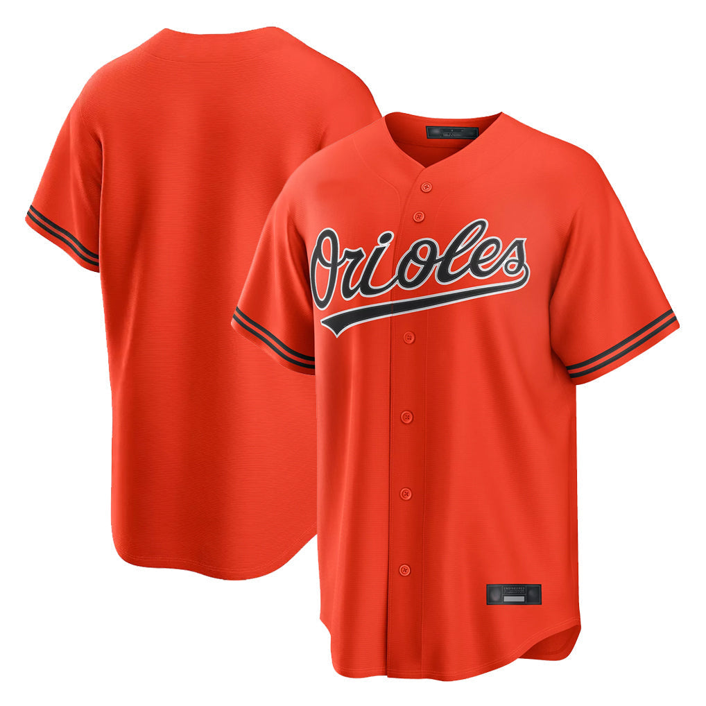 MATTH B.Orioles Orange Home Game Blank Player Stitched Jerseys