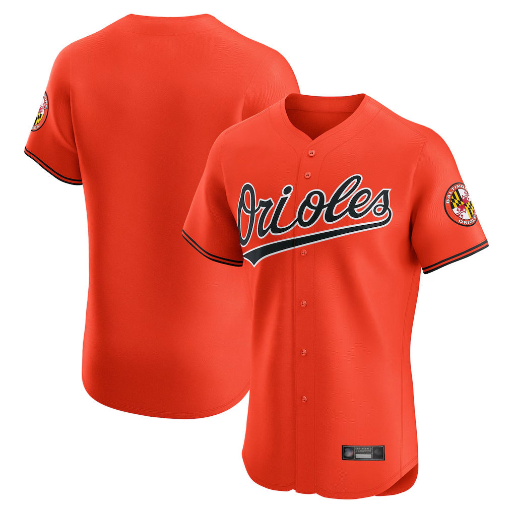 MATTH B.Orioles Orange Limited Elite Home Game Blank Player Stitched Jerseys
