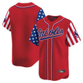 MATTH B.Orioles Red Independence Day Vapor Premier Limited Home Game Blank Player Stitched Jerseys