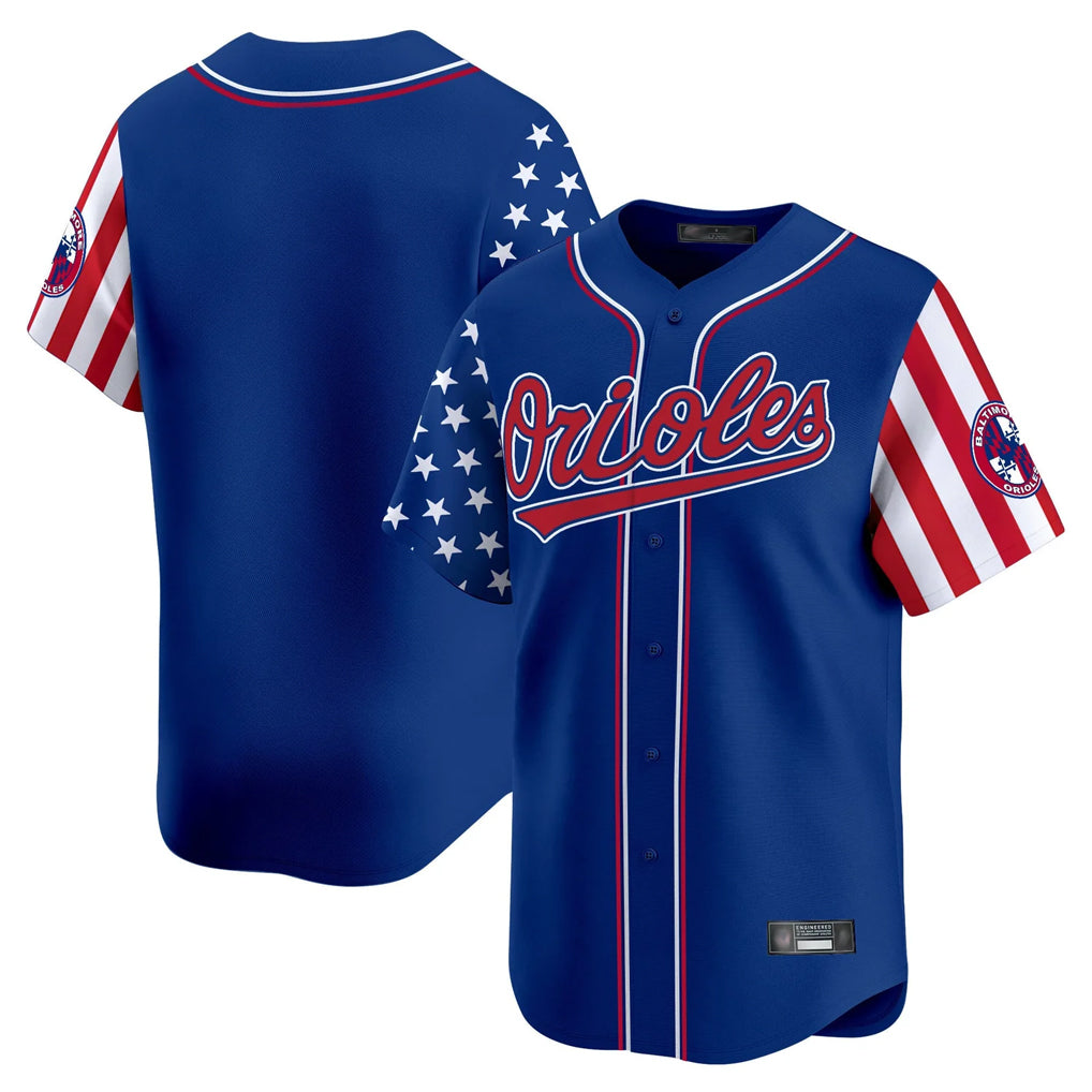 MATTH B.Orioles Royal Independence Day Vapor Premier Limited Home Game Blank Player Stitched Jerseys