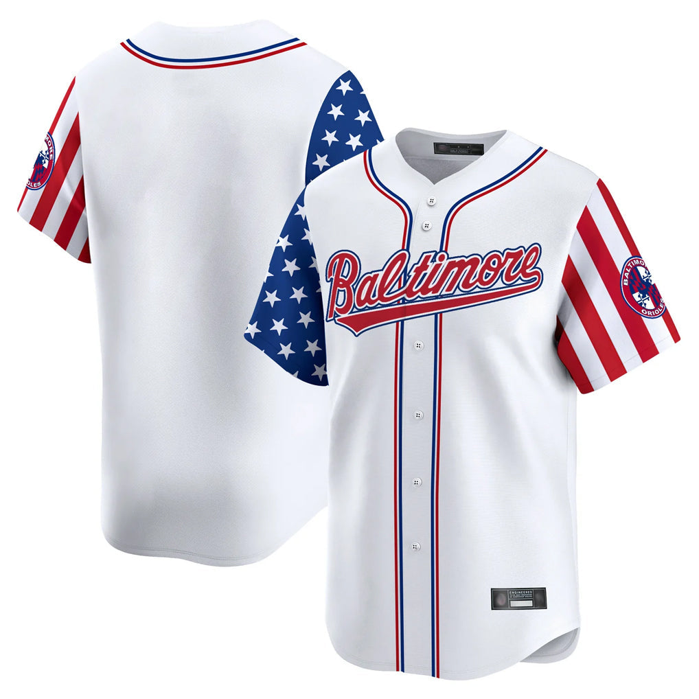 MATTH B.Orioles White Independence Day Vapor Premier Limited Home Game Blank Player Stitched Jerseys
