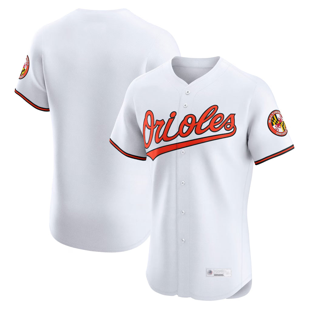 MATTH B.Orioles White Limited Elite Home Game Blank Player Stitched Jerseys