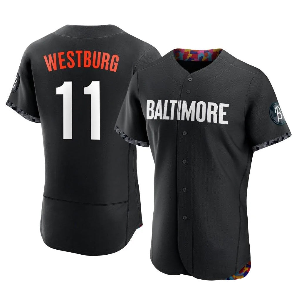 MATTH B.Orioles #11 Jordan Westburg Player Black City Connect Limited Elite Home Game Stitched Jerseys