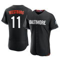 MATTH B.Orioles #11 Jordan Westburg Player Black City Connect Limited Elite Home Game Stitched Jerseys