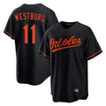 MATTH B.Orioles #11 Jordan Westburg Player Black Home Game Stitched Jerseys