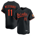 MATTH B.Orioles #11 Jordan Westburg Player Black Limited Home Game Stitched Jerseys