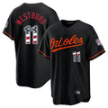 MATTH B.Orioles #11 Jordan Westburg Player Black USA 250 Fourth of July Home Game Stitched Jerseys