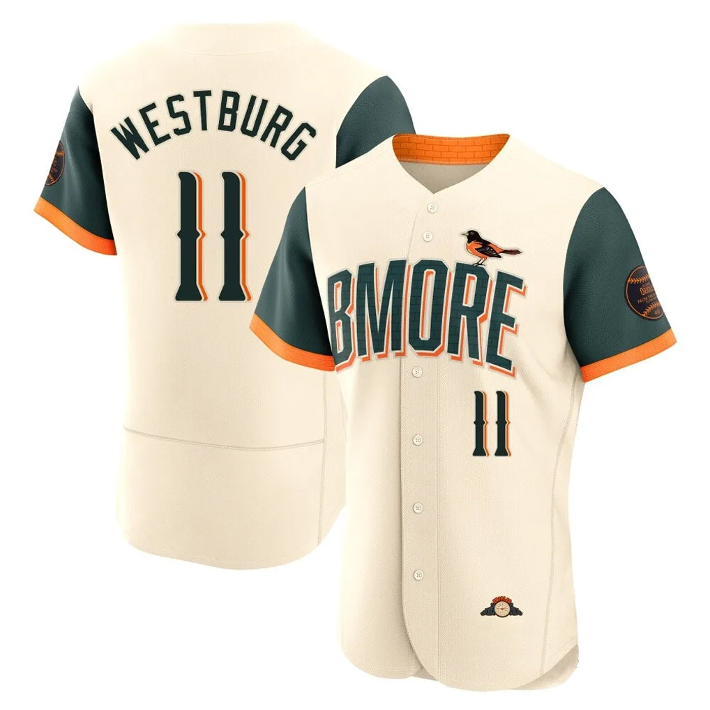 MATTH B.Orioles #11 Jordan Westburg Player Cream 2026 City Connect Limited Elite Home Game Stitched Jerseys