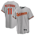 MATTH B.Orioles #11 Jordan Westburg Player Gray Home Game Stitched Jerseys