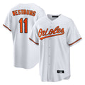 MATTH B.Orioles #11 Jordan Westburg Player White Home Game Stitched Jerseys