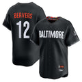 MATTH B.Orioles #12 Dylan Beavers Player Black City Connect Limited Home Game Stitched Jerseys