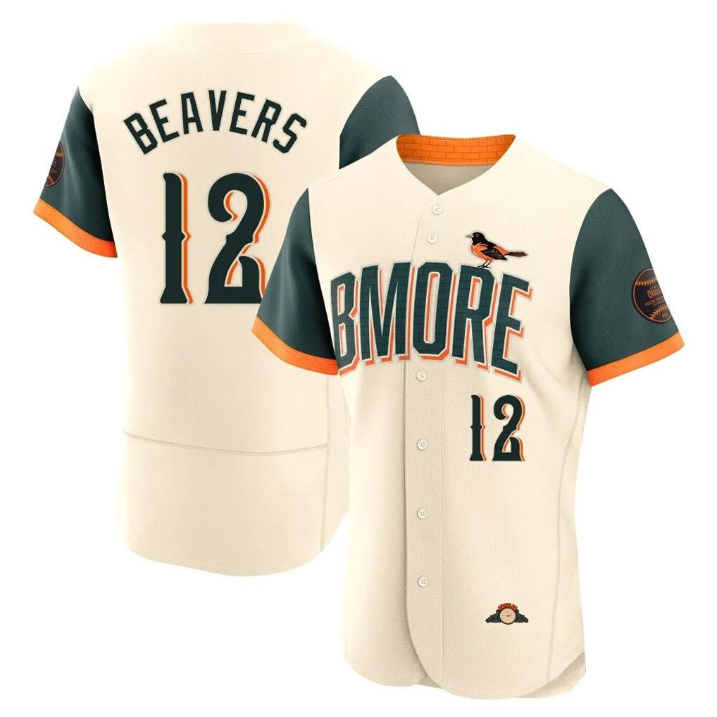 MATTH B.Orioles #12 Dylan Beavers Player Cream 2026 City Connect Limited Elite Home Game Stitched Jerseys