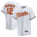 MATTH B.Orioles #12 Dylan Beavers Player White Home Game Stitched Jerseys