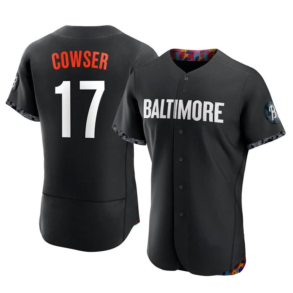 MATTH B.Orioles #17 Colton Cowser Player Black City Connect Limited Elite Home Game Stitched Jerseys