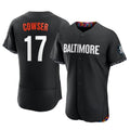 MATTH B.Orioles #17 Colton Cowser Player Black City Connect Limited Elite Home Game Stitched Jerseys