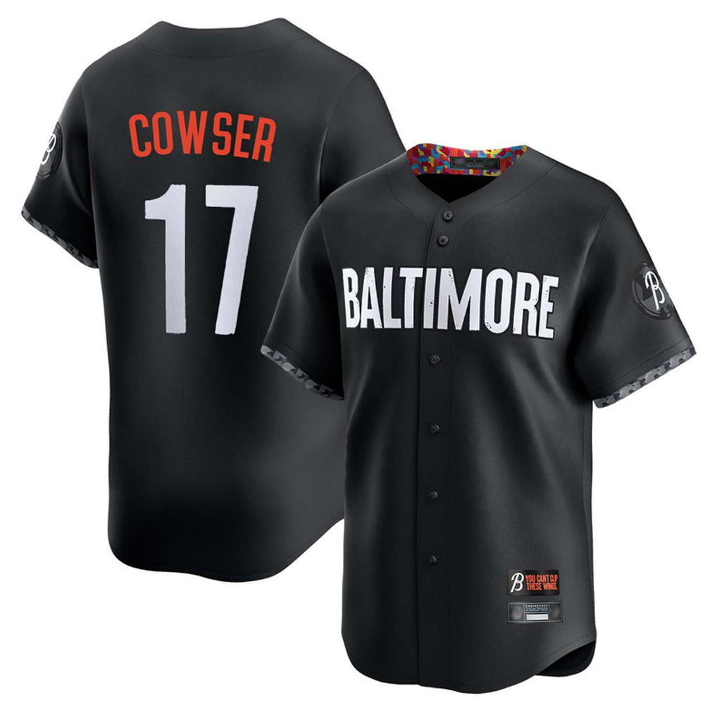 MATTH B.Orioles #17 Colton Cowser Player Black City Connect Limited Home Game Stitched Jerseys