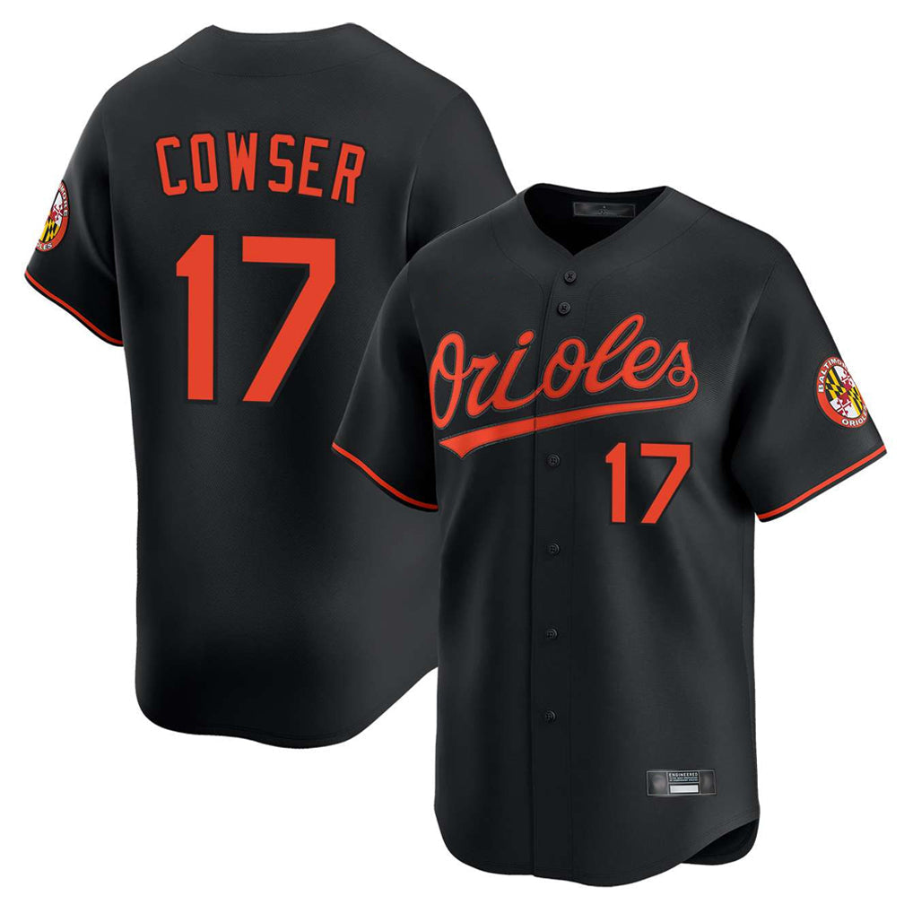 MATTH B.Orioles #17 Colton Cowser Player Black Limited Home Game Stitched Jerseys