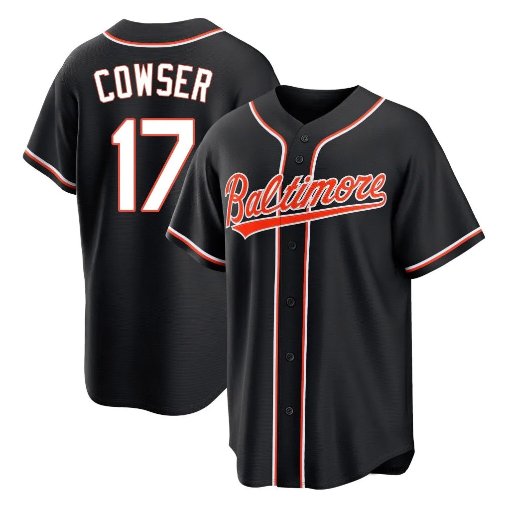 MATTH B.Orioles #17 Colton Cowser Player Black Out Home Game Stitched Jerseys