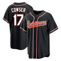 MATTH B.Orioles #17 Colton Cowser Player Black Out Home Game Stitched Jerseys