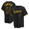 MATTH B.Orioles #17 Colton Cowser Player Black Snake Skin City Home Game Stitched Jerseys