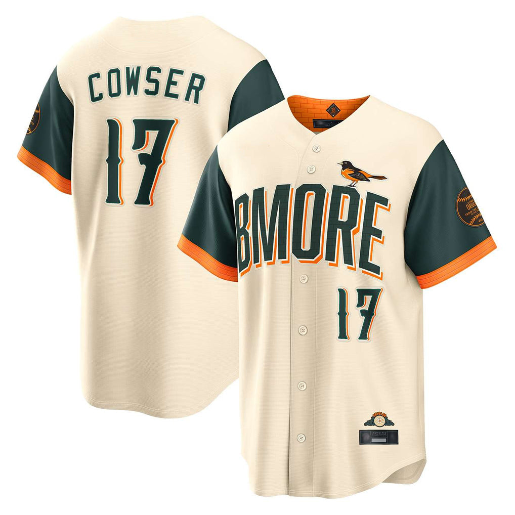 MATTH B.Orioles #17 Colton Cowser Player Cream 2026 City Connect Home Game Stitched Jerseys