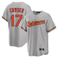 MATTH B.Orioles #17 Colton Cowser Player Gray Home Game Stitched Jerseys