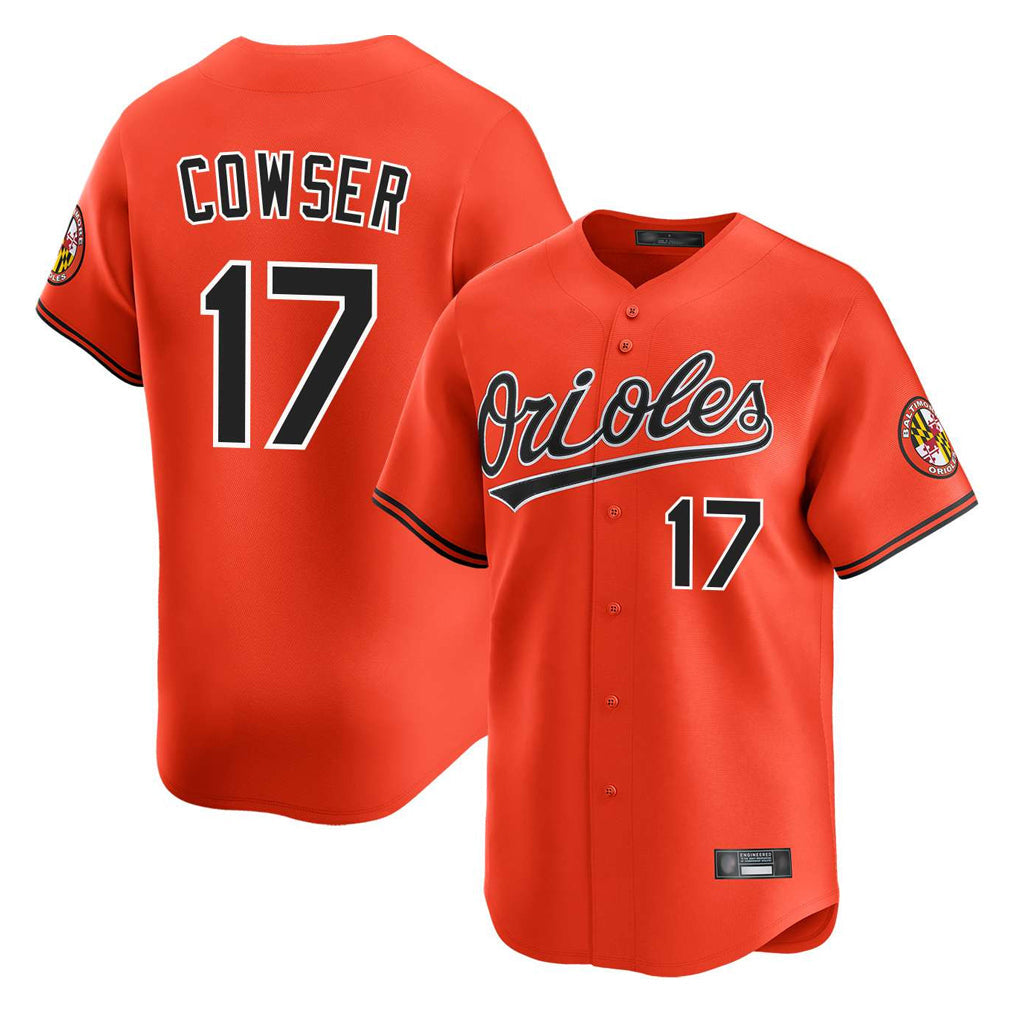 MATTH B.Orioles #17 Colton Cowser Player Orange Limited Home Game Stitched Jerseys