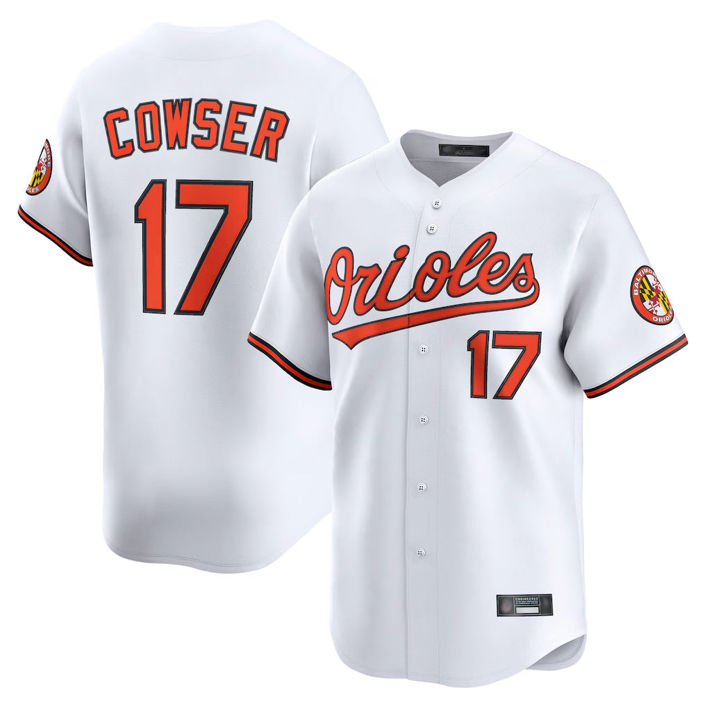 MATTH B.Orioles #17 Colton Cowser Player White Limited Home Game Stitched Jerseys