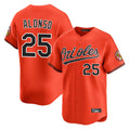 MATTH B.Orioles #25 Pete Alonso Player Orange Limited Home Game Stitched Jerseys
