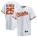 MATTH B.Orioles #25 Pete Alonso Player White Home Game Stitched Jerseys
