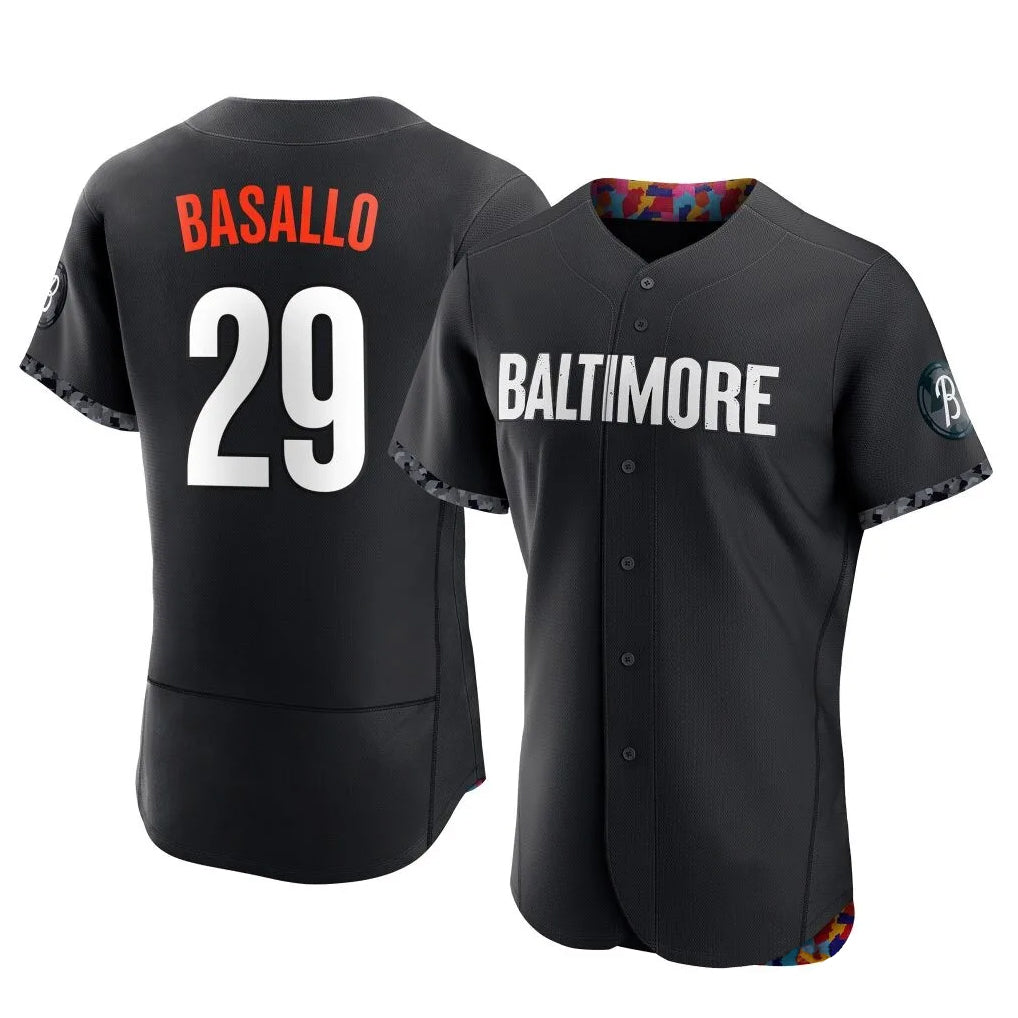 MATTH B.Orioles #29 Samuel Basallo Player Black City Connect Limited Elite Home Game Stitched Jerseys