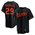 MATTH B.Orioles #29 Samuel Basallo Player Black Home Game Stitched Jerseys