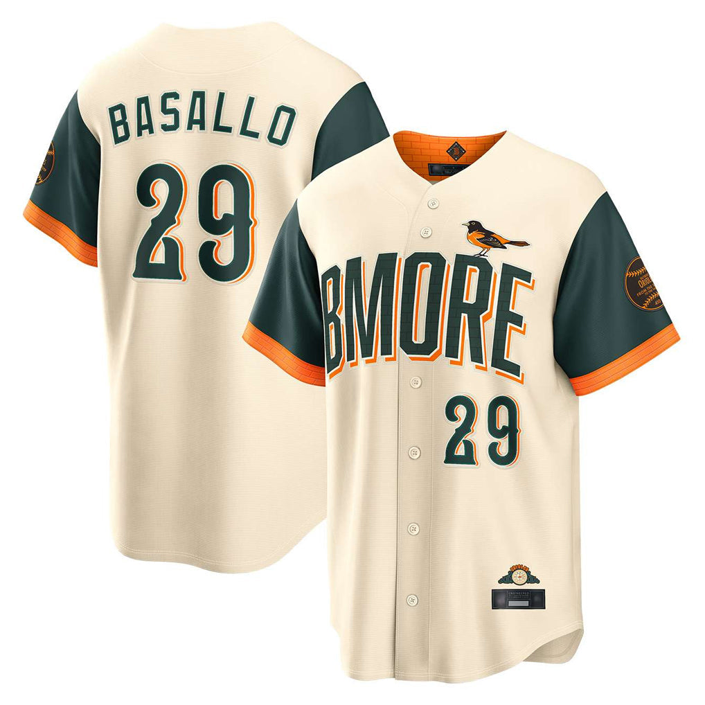 MATTH B.Orioles #29 Samuel Basallo Player Cream 2026 City Connect Home Game Stitched Jerseys