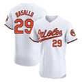 MATTH B.Orioles #29 Samuel Basallo Player White Limited Elite Home Game Stitched Jerseys