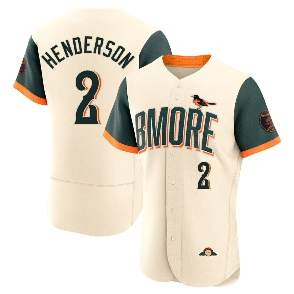 MATTH B.Orioles #2 Gunnar Henderson Player Cream 2026 City Connect Limited Elite Home Game Stitched Jerseys
