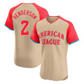 MATTH B.Orioles #2 Gunnar Henderson Player Cream American League All-Star Limited Elite Home Game Stitched Jerseys
