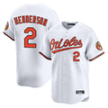 MATTH B.Orioles #2 Gunnar Henderson Player White Limited Home Game Stitched Jerseys