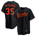 MATTH B.Orioles #35 Adley Rutschman Player Black Home Game Stitched Jerseys