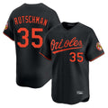 MATTH B.Orioles #35 Adley Rutschman Black Limited Home Game Stitched Jerseys