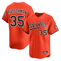 MATTH B.Orioles #35 Adley Rutschman Player Orange Limited Home Game Stitched Jerseys