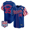 MATTH B.Orioles #35 Adley Rutschman Player Royal USA 250 Independence Day Vapor Premier Limited Home Game Stitched Jerseys
