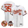 MATTH B.Orioles #35 Adley Rutschman Player White 30th Anniversary of 2131 Home Game Stitched Jerseys