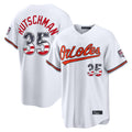 MATTH B.Orioles #35 Adley Rutschman White USA 250 Fourth of July Home Game Stitched Jerseys