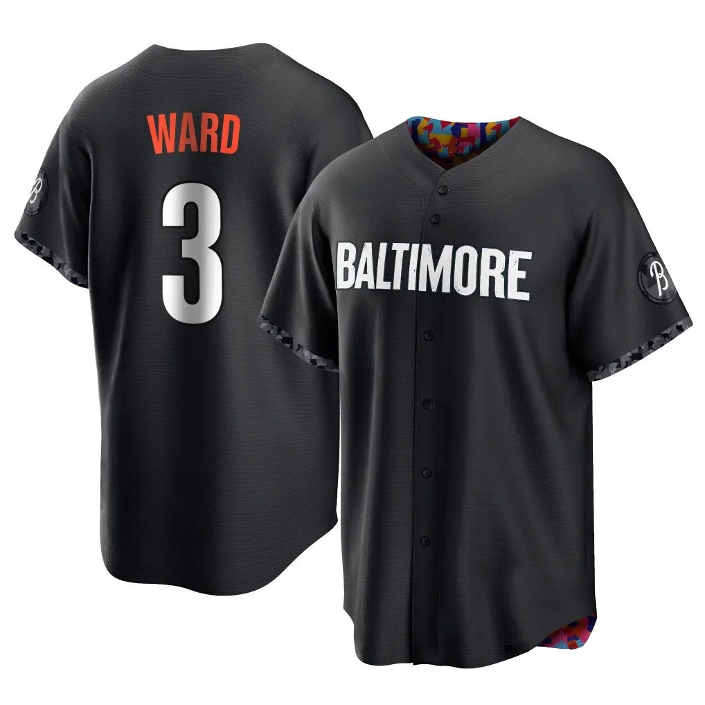 MATTH B.Orioles #3 Taylor Ward Player Black City Connect Home Game Stitched Jerseys