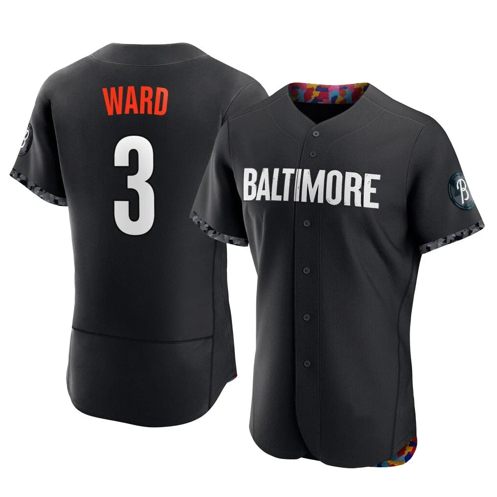 MATTH B.Orioles #3 Taylor Ward Player Black City Connect Limited Elite Home Game Stitched Jerseys